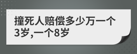 撞死人赔偿多少万一个3岁,一个8岁