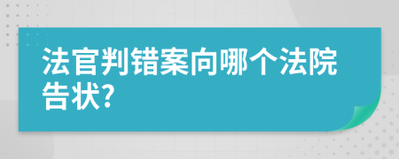 法官判错案向哪个法院告状?