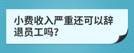 小费收入严重还可以辞退员工吗？