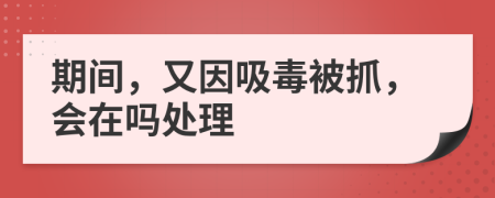 期间，又因吸毒被抓，会在吗处理