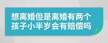 想离婚但是离婚有两个孩子小半岁会有赔偿吗