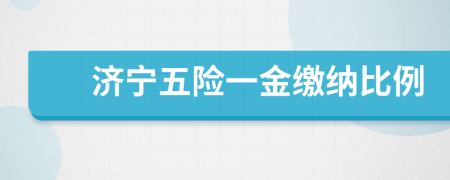 济宁五险一金缴纳比例