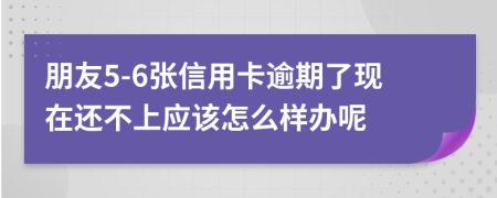 朋友5-6张信用卡逾期了现在还不上应该怎么样办呢