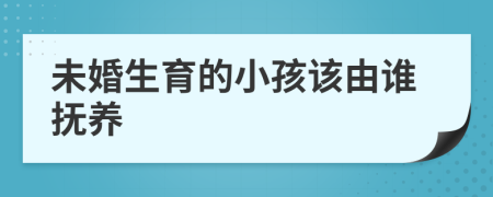 未婚生育的小孩该由谁抚养