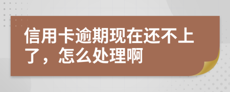 信用卡逾期现在还不上了，怎么处理啊