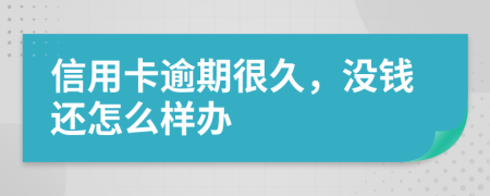 信用卡逾期很久，没钱还怎么样办