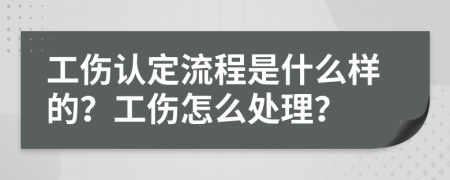 工伤认定流程是什么样的？工伤怎么处理？