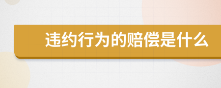 违约行为的赔偿是什么