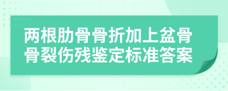 两根肋骨骨折加上盆骨骨裂伤残鉴定标准答案