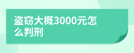 盗窃大概3000元怎么判刑