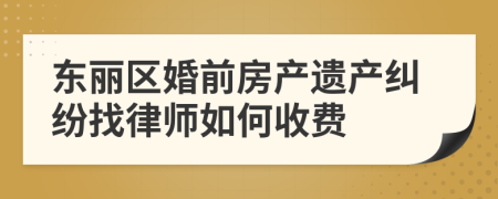 东丽区婚前房产遗产纠纷找律师如何收费