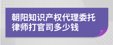 朝阳知识产权代理委托律师打官司多少钱