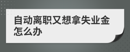 自动离职又想拿失业金怎么办