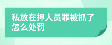 私放在押人员罪被抓了怎么处罚