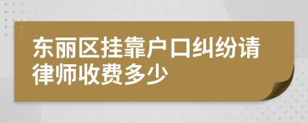 东丽区挂靠户口纠纷请律师收费多少