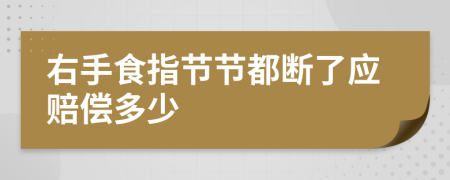 右手食指节节都断了应赔偿多少