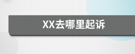 XX去哪里起诉