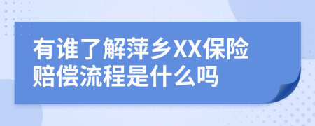 有谁了解萍乡XX保险赔偿流程是什么吗