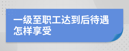 一级至职工达到后待遇怎样享受