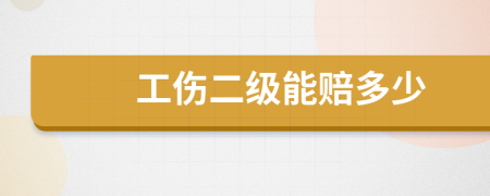 工伤二级能赔多少