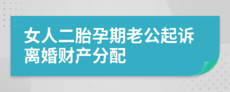 女人二胎孕期老公起诉离婚财产分配