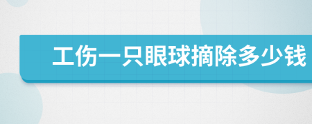 工伤一只眼球摘除多少钱