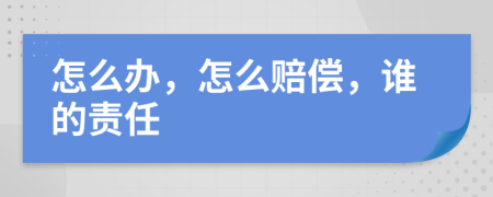 怎么办，怎么赔偿，谁的责任