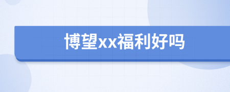 博望xx福利好吗