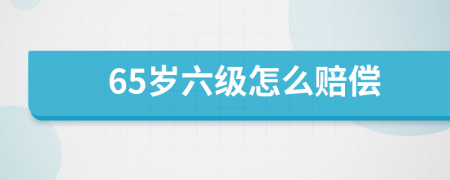 65岁六级怎么赔偿