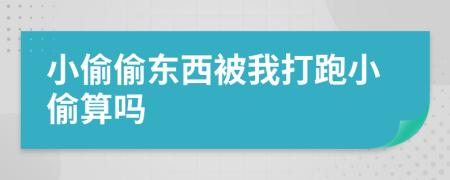 小偷偷东西被我打跑小偷算吗