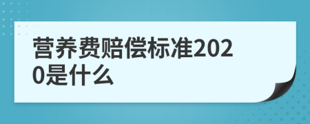 营养费赔偿标准2020是什么