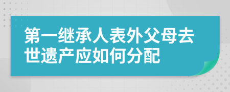第一继承人表外父母去世遗产应如何分配
