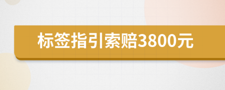 标签指引索赔3800元