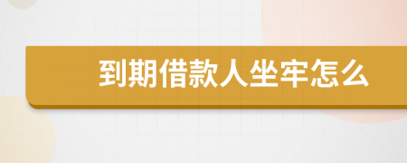 到期借款人坐牢怎么