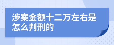 涉案金额十二万左右是怎么判刑的