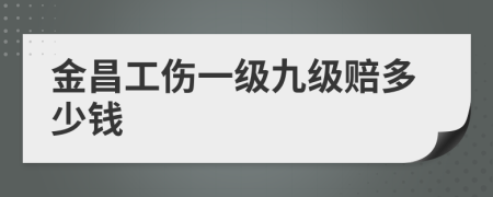 金昌工伤一级九级赔多少钱