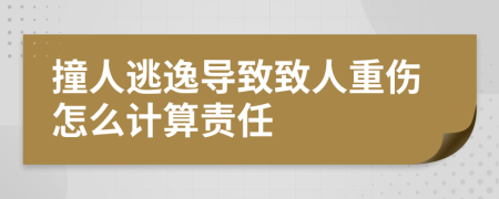 撞人逃逸导致致人重伤怎么计算责任