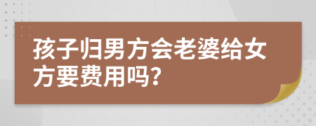 孩子归男方会老婆给女方要费用吗？