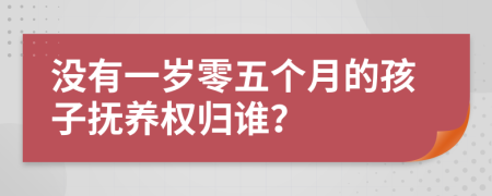 没有一岁零五个月的孩子抚养权归谁？