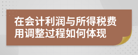 在会计利润与所得税费用调整过程如何体现