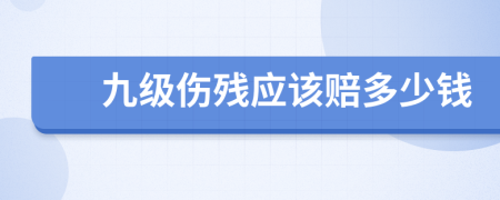 九级伤残应该赔多少钱