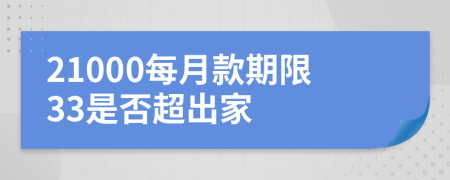 21000每月款期限33是否超出家