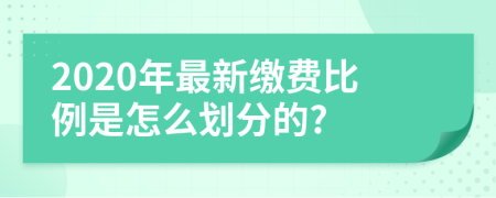 2020年最新缴费比例是怎么划分的?