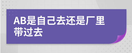 AB是自己去还是厂里带过去