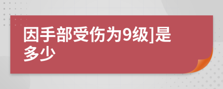 因手部受伤为9级]是多少