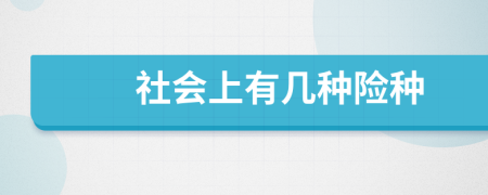 社会上有几种险种