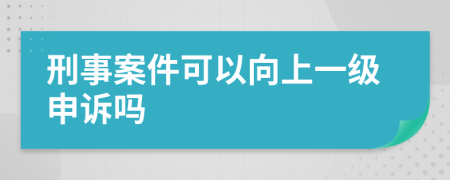 刑事案件可以向上一级申诉吗