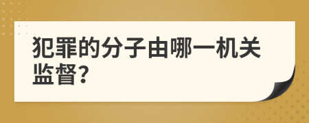 犯罪的分子由哪一机关监督？