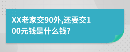 XX老家交90外,还要交100元钱是什么钱?