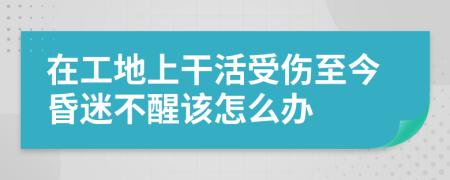 在工地上干活受伤至今昏迷不醒该怎么办